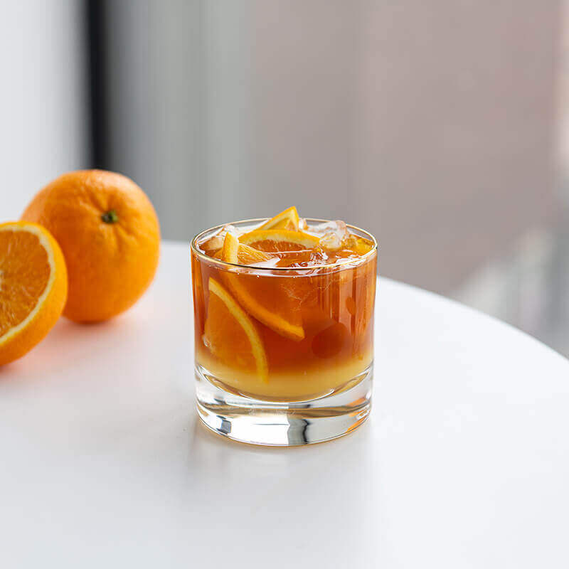 4 pomerančová ledová káva